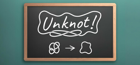Unknot! Steam header with a chalkboard knot diagram